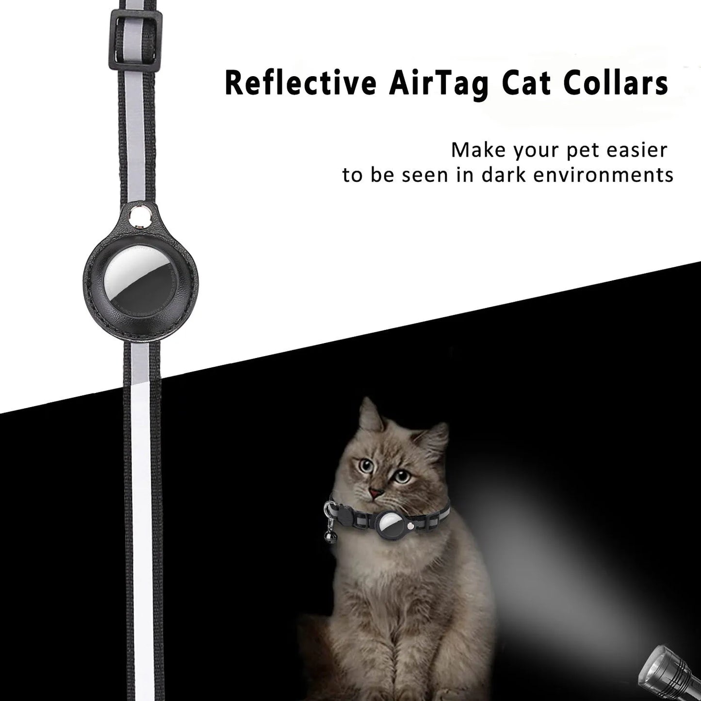 Cat Airtag Holder Collar 
