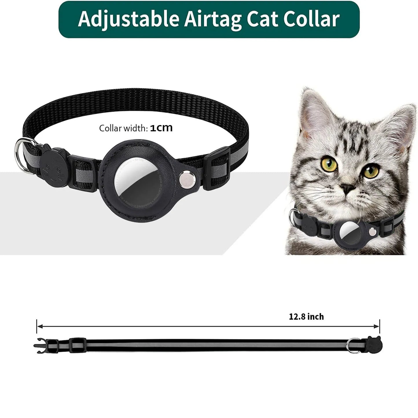 Cat Airtag Holder Collar 
