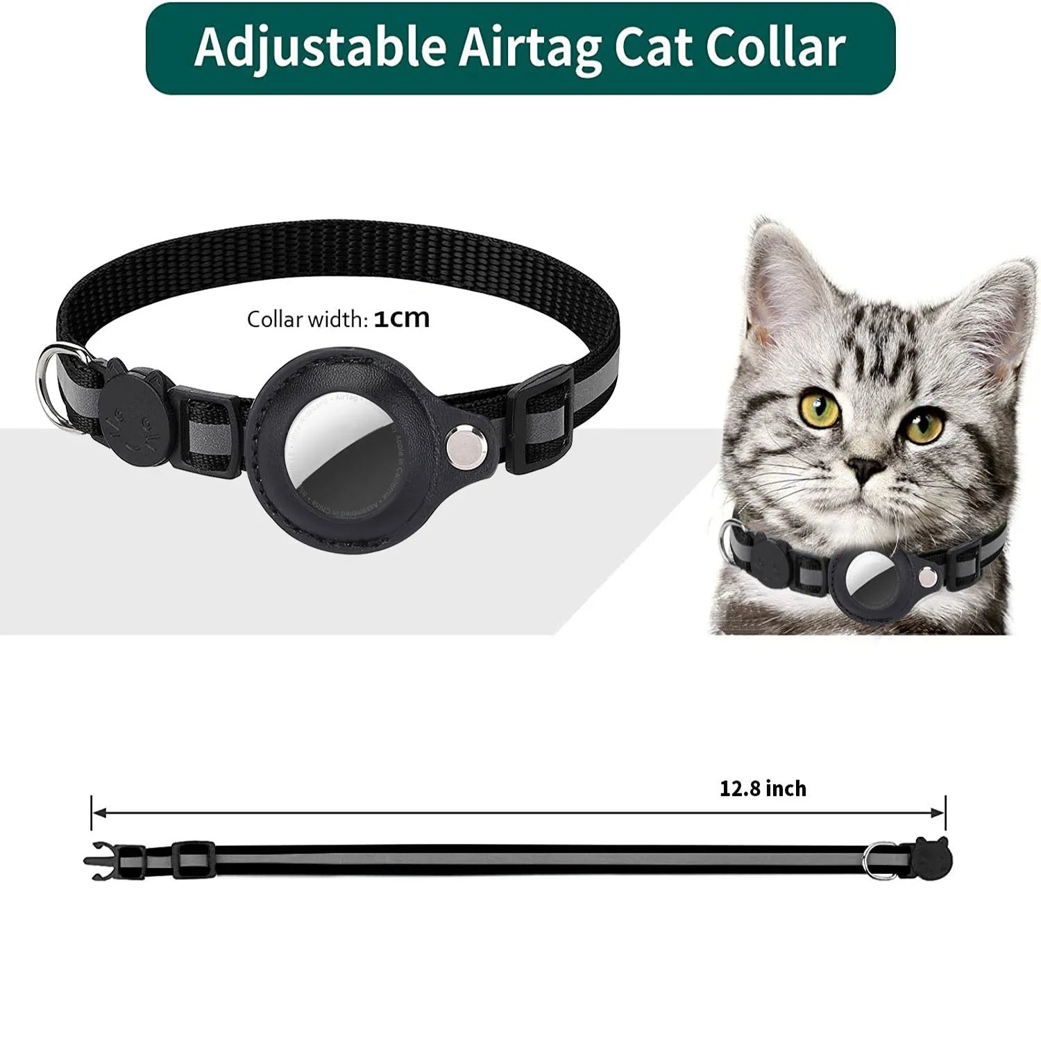 Cat Airtag Holder Collar 